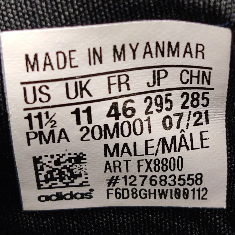 Adidas Sneakers Mens 11.5 Black Lite Racer Adapt 3.0 FX8800‎ Running Shoes Mesh